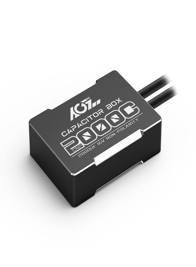 AGFRC 2000uF Mini RC Capacitor - 16V Non Polarity Low Impedance Capacitor with CNC Aluminum Case for RC Car Truck (CNP2000C) - Image 1